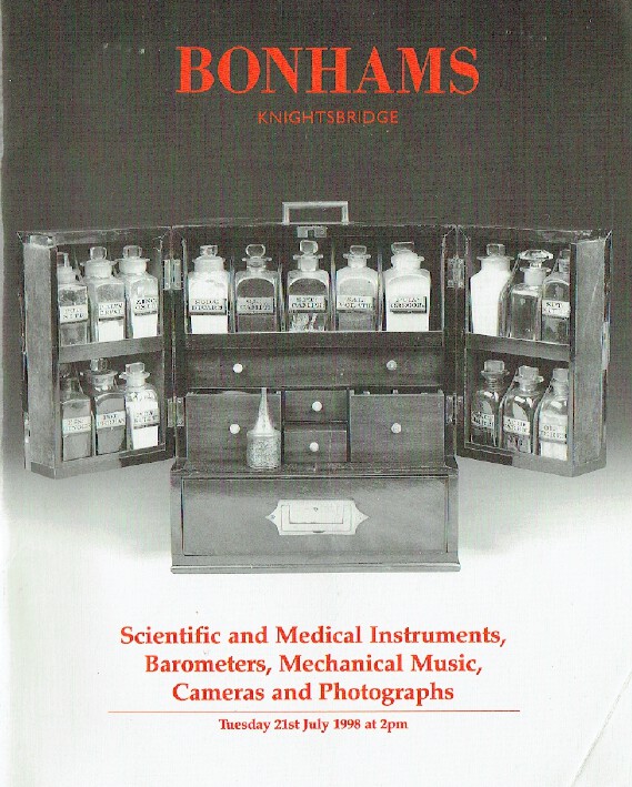 Bonhams July 1998 Scientific & Medical Instruments, Barometers, Cameras, Music