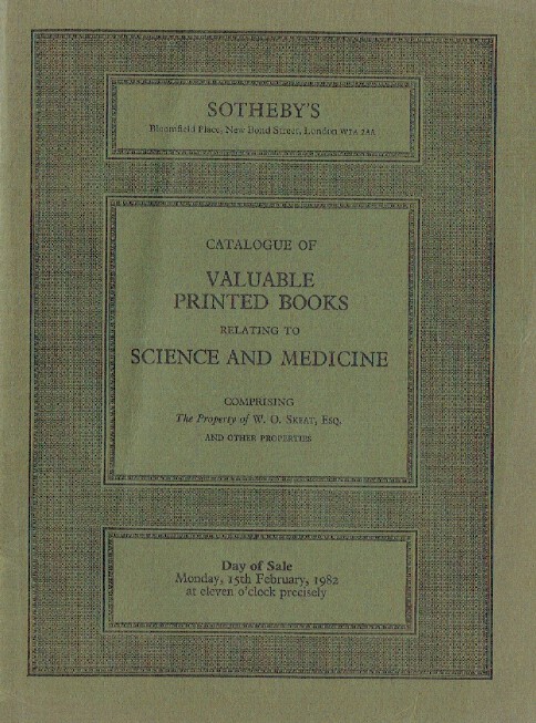 Sothebys February 1982 Valuable Printed Books
