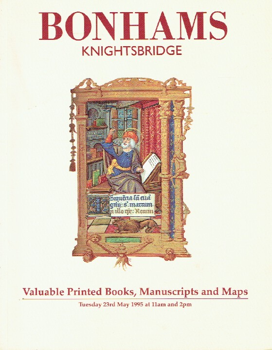 Bonhams May 1995 Valuable Printed Books, Manuscripts and Maps