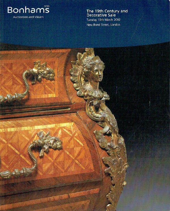 Bonhams March 2002 19th Century & Decorative Sale - Click Image to Close