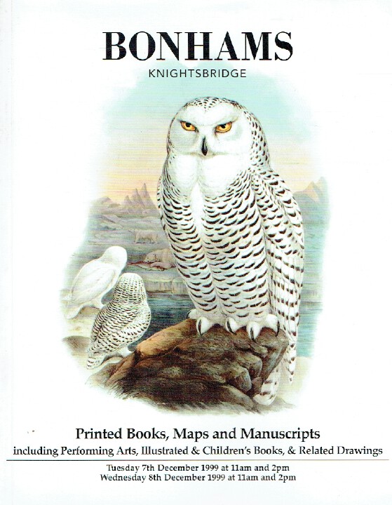 Bonhams December 1999 Printed Books, Maps and Manuscripts - Click Image to Close