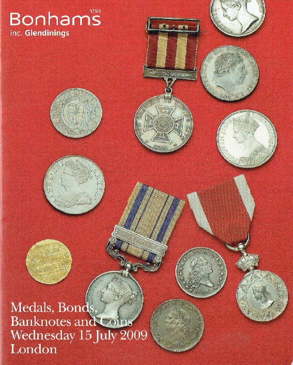 Bonhams July 2009 Medals, Bonds, Banknotes and Coins