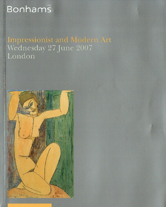 Bonhams June 2007 Impressionist and Modern Art