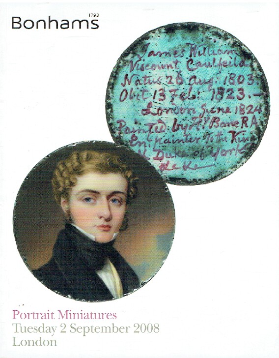 Bonhams September 2008 Portrait Miniatures (Digital only)