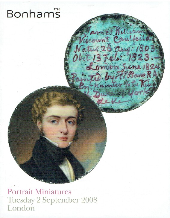 Bonhams September 2008 Portrait Miniatures