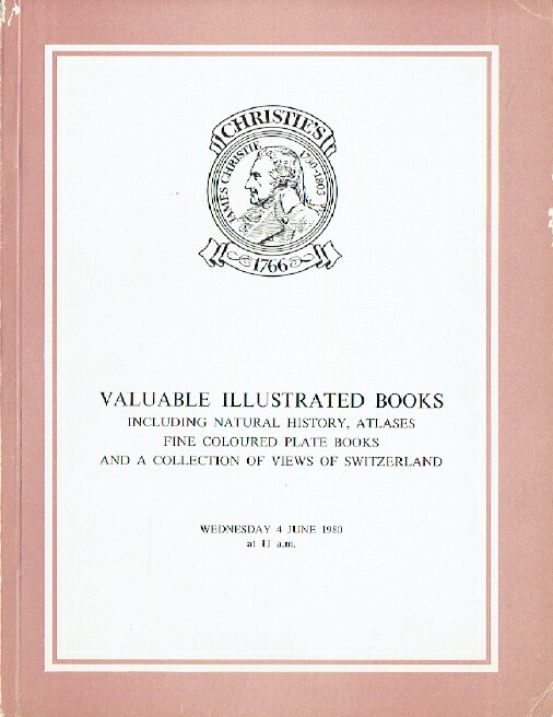 Christies June 1980 Valuable Illustrated Books - Views of Switzerland Collection