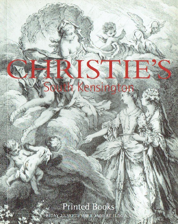 Christies September 2000 Printed Books (Digital only) Christies September 2000 Printed Books (Digital only)