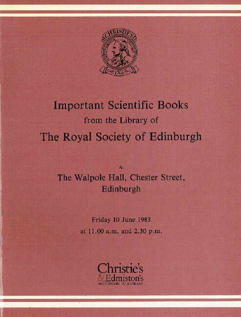 Christies June 1983 Scientific Books from The Library