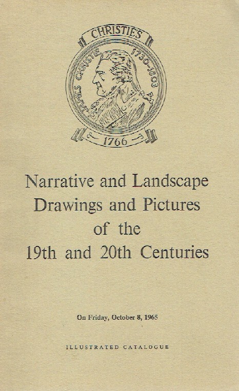 Christies October 1965 Narrative and Landscape, Drawings of 19th & 20th C