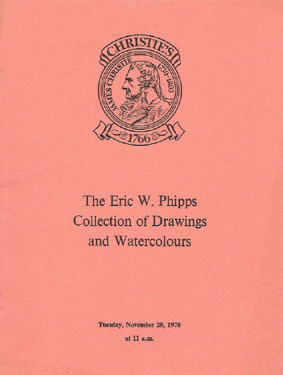 Christies November 1978 Eric W. Phipps Collection of Drawings and Watercolours
