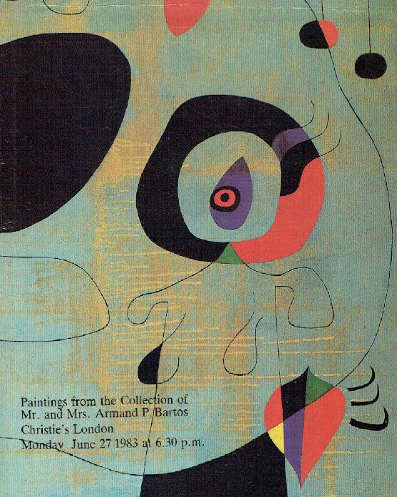 Christies June 1983 Paintings from Collection of Mr. And Mrs. Armand P. Bartos