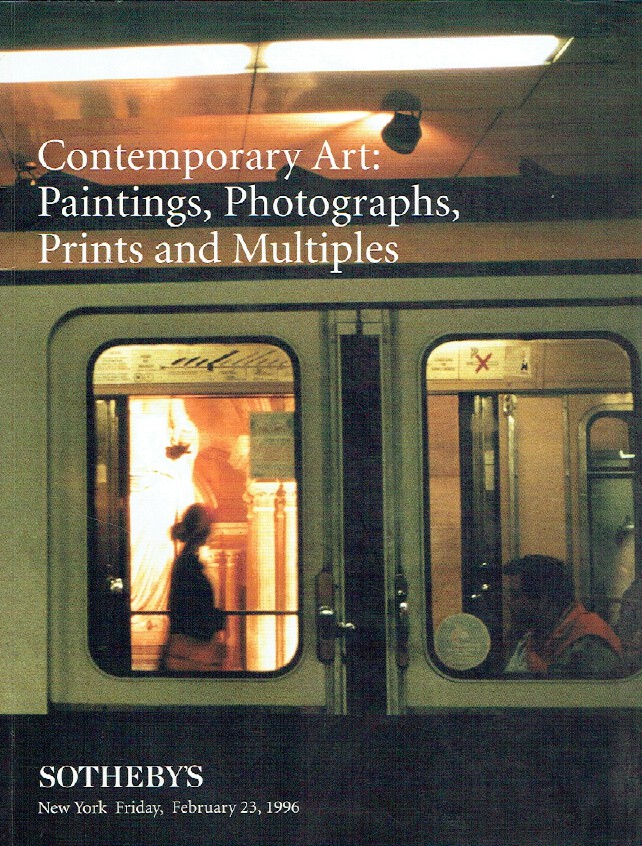 Sothebys February 1996 Contemporary Art : Paintings, Photographs & Prints