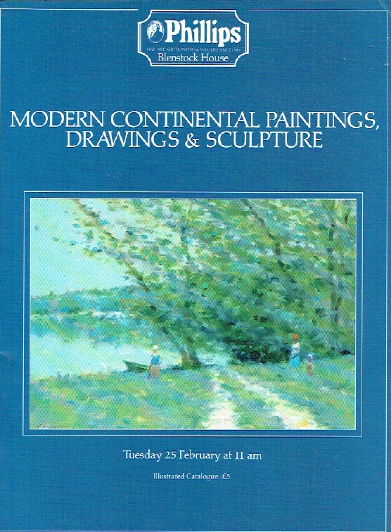 Phillips February 1986 Modern Continental Paintings, Drawings & Sculpture