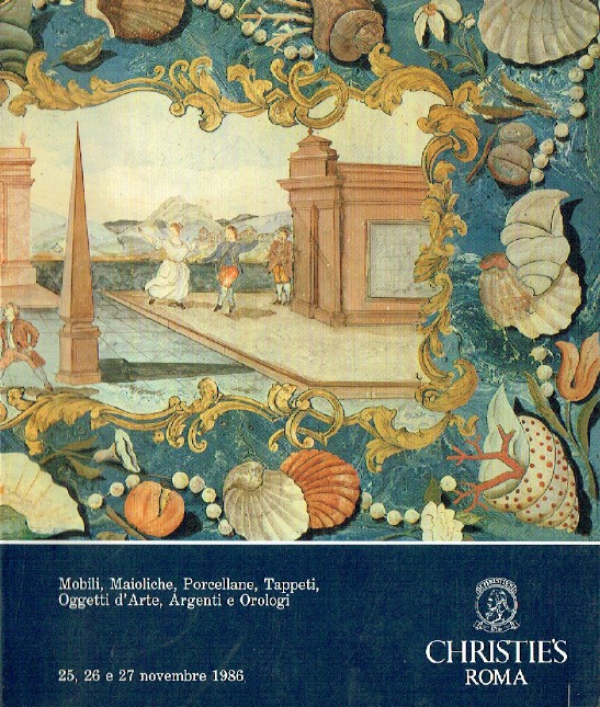 Christies November 1986 Furniture, Majolica, Rugs, Toys, Silver & Watches