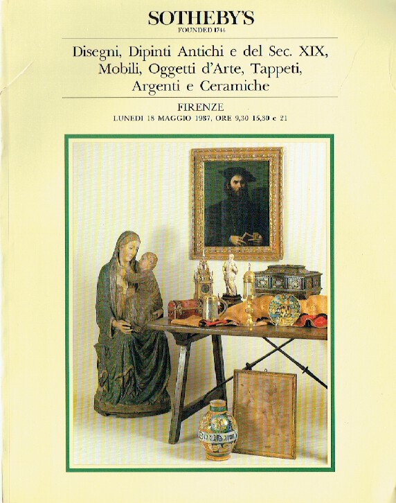 Sothebys May 1987 Old Master & 19th Century Paintings, Furniture, Rugs & Silver