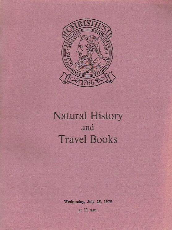 Christies July 1979 Natural History and Travel Books