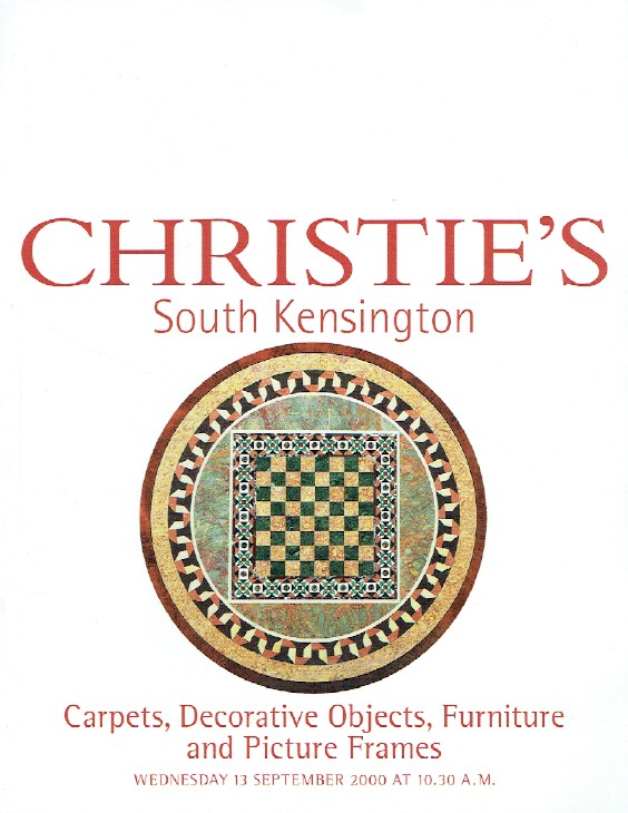 Christies September 2000 Carpets, Decorative, Furniture and Picture Frames