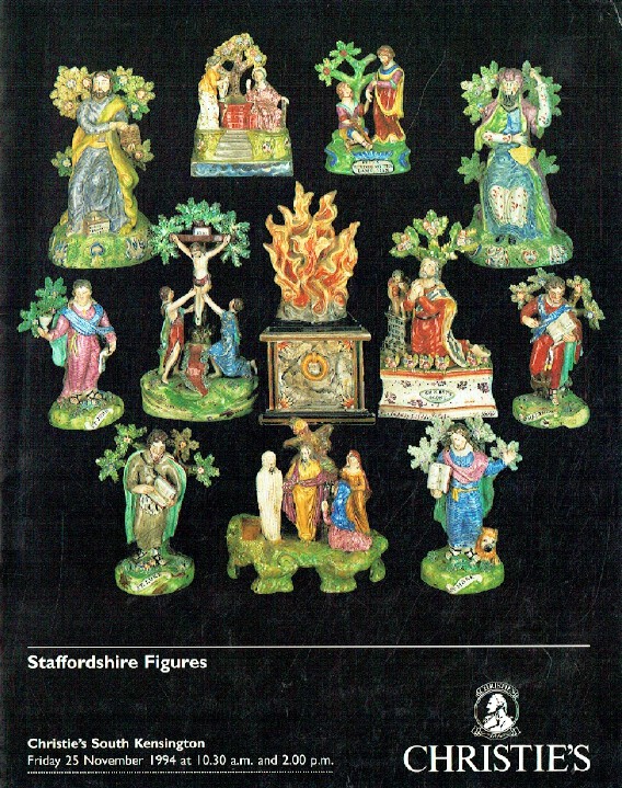 Christies November 1994 Staffordshire Figures