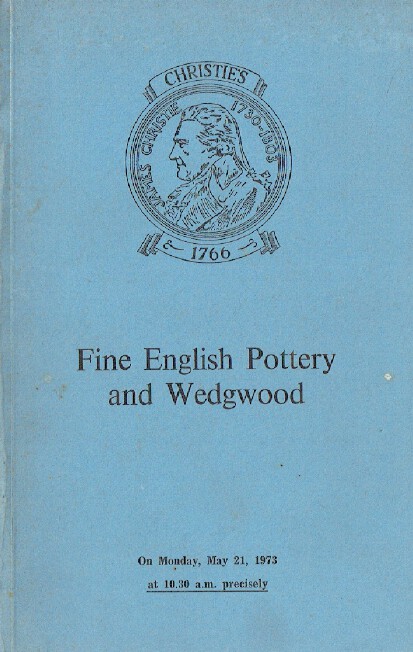 Christies May 1973 Fine English Pottery & Wedgwood