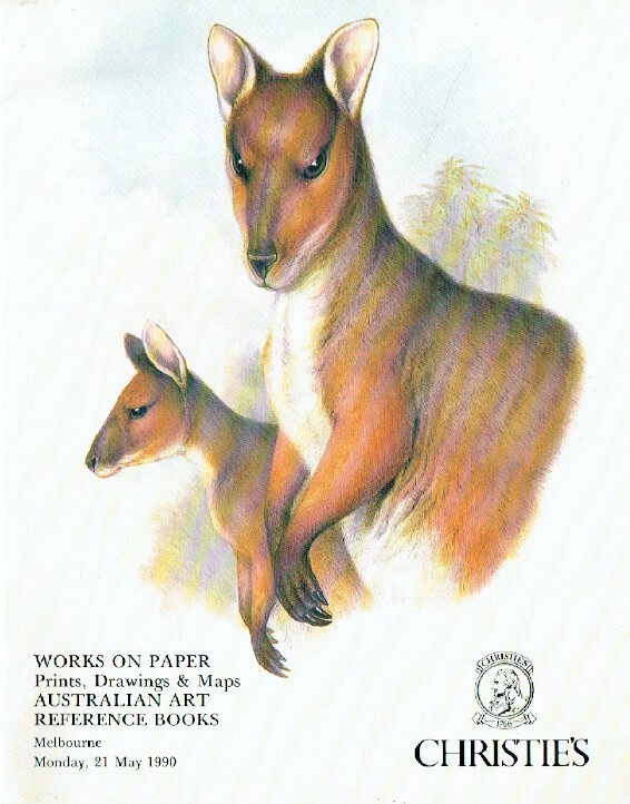 Christies May 1990 Works on Paper, Drawings, Maps, Australian, Reference Books