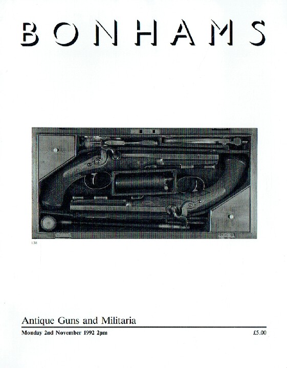 Bonhams November 1992 Antique Guns & Militaria