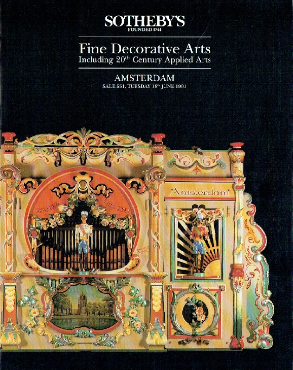 Sothebys June 1991 Fine Decorative Arts including 20th Century Applied Arts