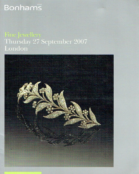 Bonhams September 2007 Fine Jewellery