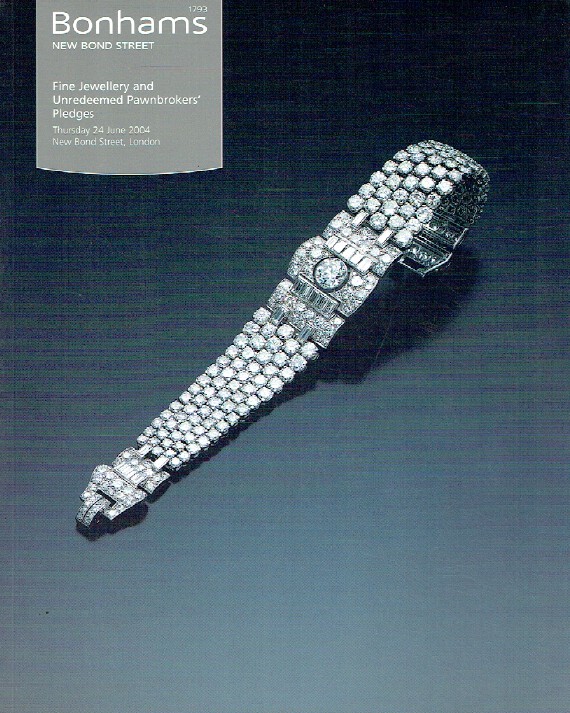 Bonhams June 2004 Fine Jewellery and Unredeemed Pawnbroker's Pledges