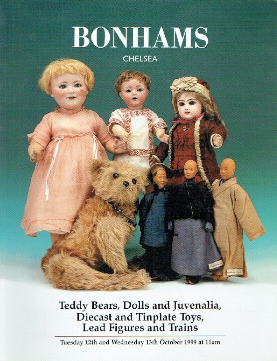 Bonhams October 1999 Teddy Bears, Dolls,Tinplate Toys, Lead Figures and Trains - Click Image to Close