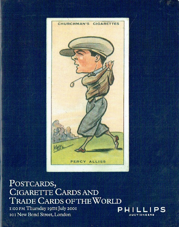 Phillips July 2001 Postcards, Cigarette Cards & Trade Cards of the World