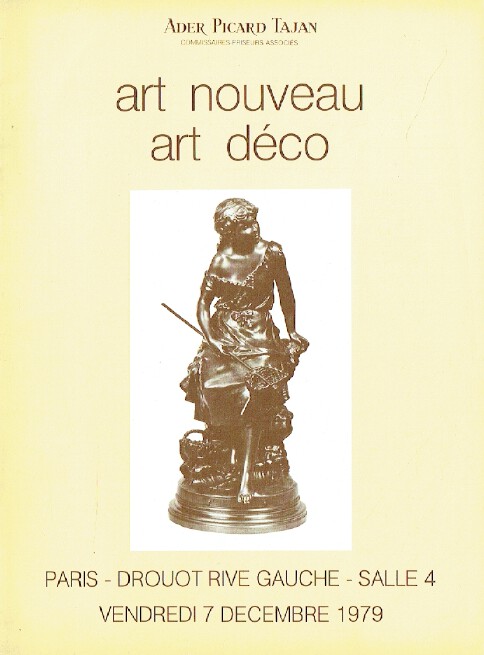 Ader Picard Tajan December 1979 Art Nouveau & Art Deco
