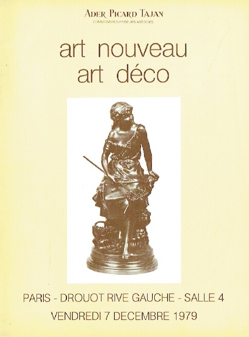 Ader Picard Tajan December 1979 Art Nouveau & Art Deco - Click Image to Close