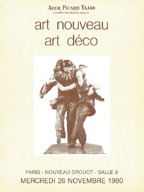 Ader Picard Tajan November 1980 Art Nouveau & Art Deco