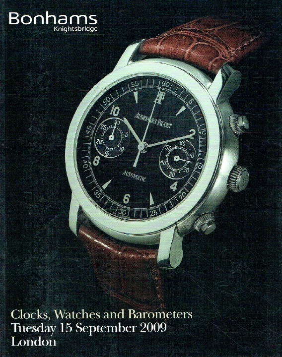 Bonhams September 2009 Clocks, Watches & Barometers
