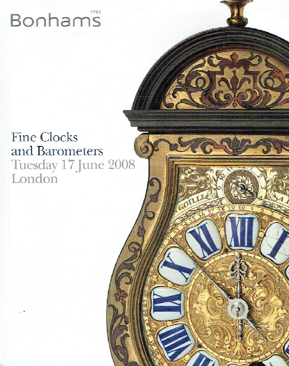 Bonhams June 2008 Fine Clocks and Barometers