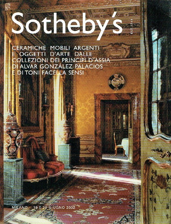 Sothebys June 2002 Ceramics, Furniture, Silver and Works of Art