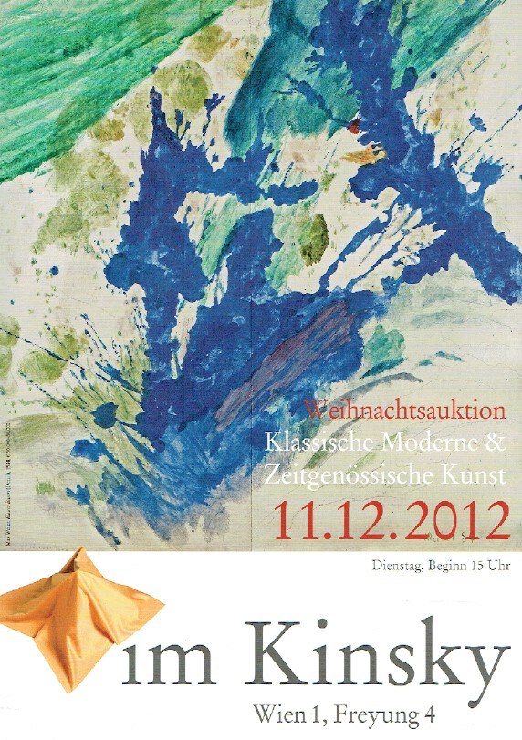 Kinsky November 2012 Modern & Contemporary Art