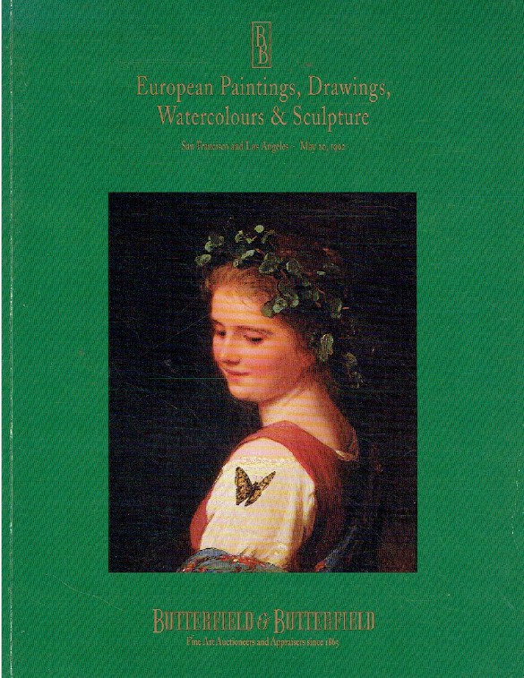Butterfields May 1992 European Paintings, Drawings, Watercolours & Sculpture