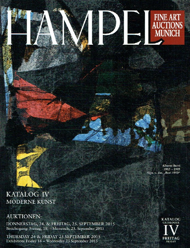 Hampel September 2015 Modern Art - Catalogue IV