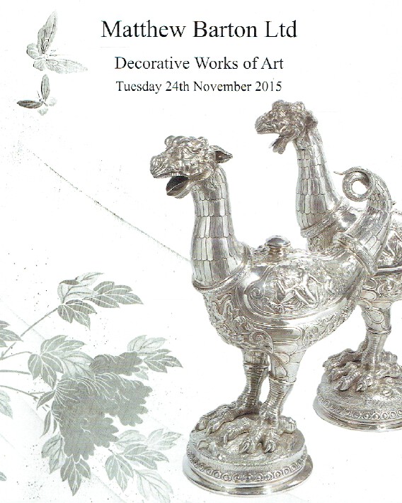 Matthew Barton November 2015 Decorative Works of Art