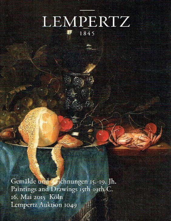 Lempertz May 2015 Paintings and Drawings 15th - 19th Century - Click Image to Close