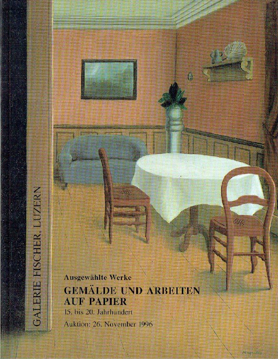 Fischer November 1996 15th & 20th Century Paintings and Works on Paper