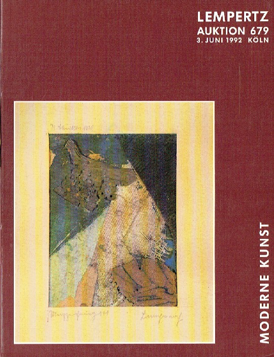 Lempertz June 1992 Modern Art (Digital only)