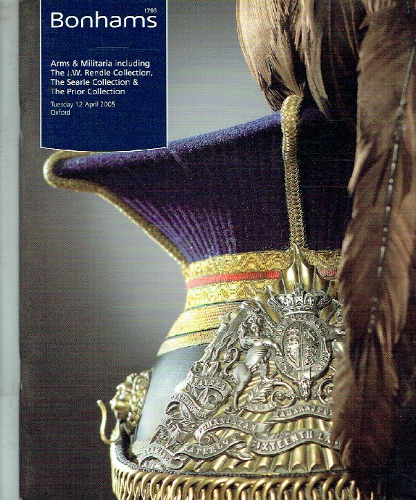 Bonhams April 2005 Arms and Militaria - J.W.Rendle, Searle, Prior Collection