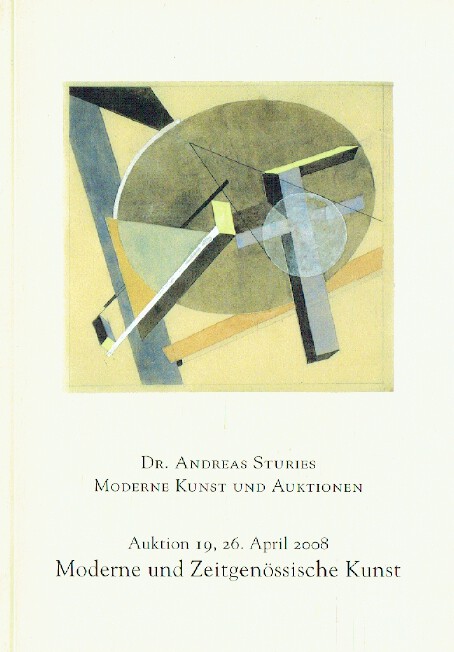 Andreas Sturies April 2008 Modern & Contemporary Art