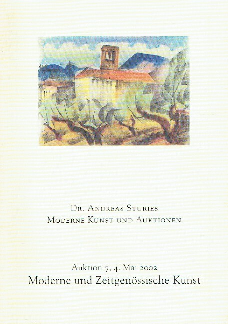Andreas Sturies May 2002 Modern & Contemporary Art