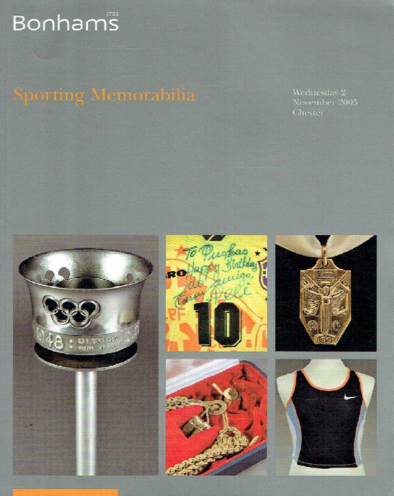 Bonhams November 2005 Sporting Memorabilia