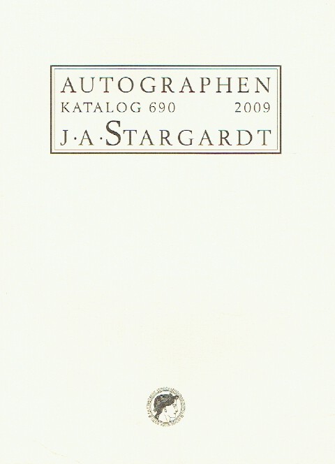 J. A. Stargardt 2009 Autograph Catalogue 690