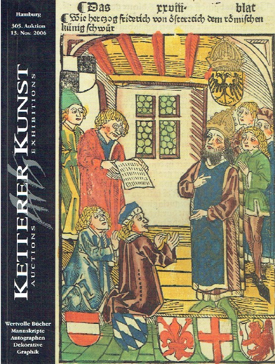 Ketterer November 2006 Valuable Books, Manuscripts, Autographs & Decorative Art - Click Image to Close