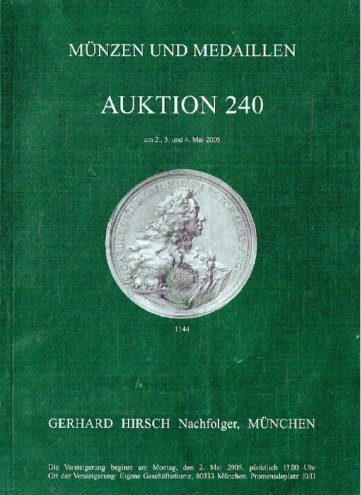 Hirsch May 2005 Ancient Coins & Medals - Click Image to Close
